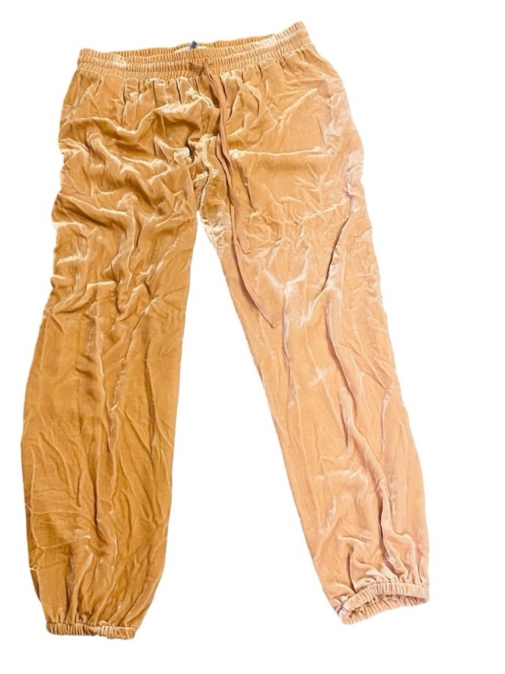 CURRENT/ELLIOTT Blush Pink Velvet Joggers